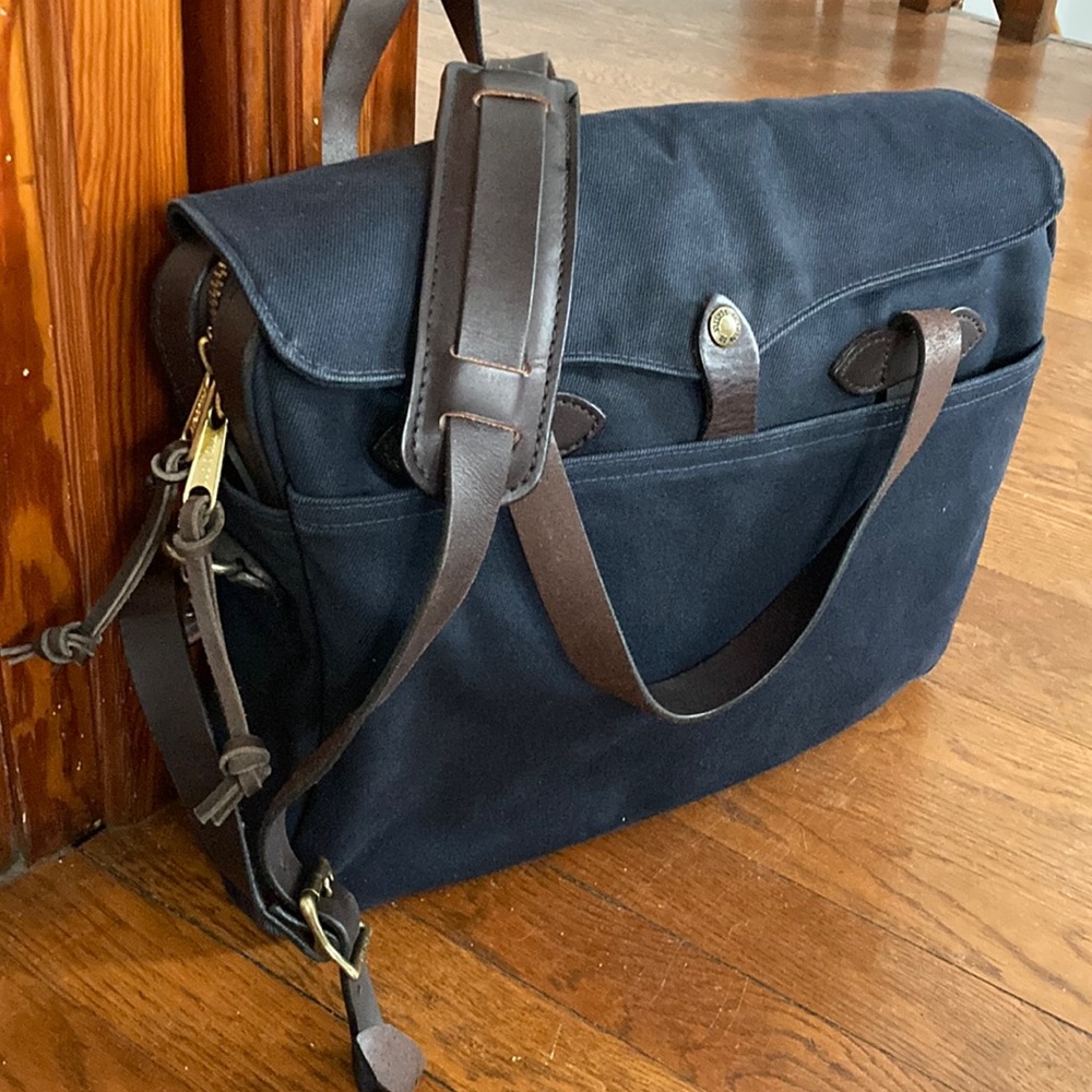 Filson Rugged Twill Original Briefcase Navy